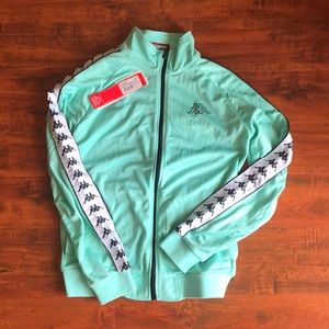 turquoise kappa tracksuit